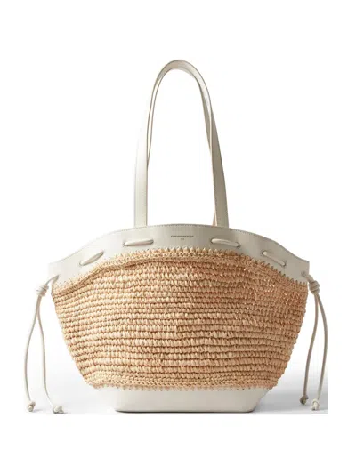 Claudie Pierlot Straw Knot Tote Bag In Multi