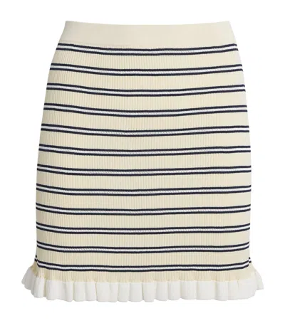 Claudie Pierlot Stripe Mini Skirt