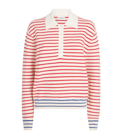 Claudie Pierlot Stripe Polo Sweater
