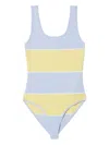 Claudie Pierlot Womens Divers Two-tone Plunge-neck Stretch-knit Bodysuit In Multi