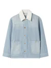 Claudie Pierlot Striped Denim Jacket