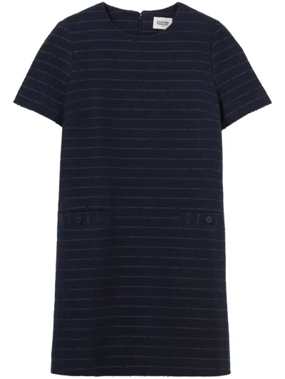 Claudie Pierlot Striped Mini Dress In Blue