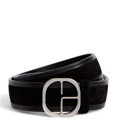 Claudie Pierlot Suede-leather Belt In Black