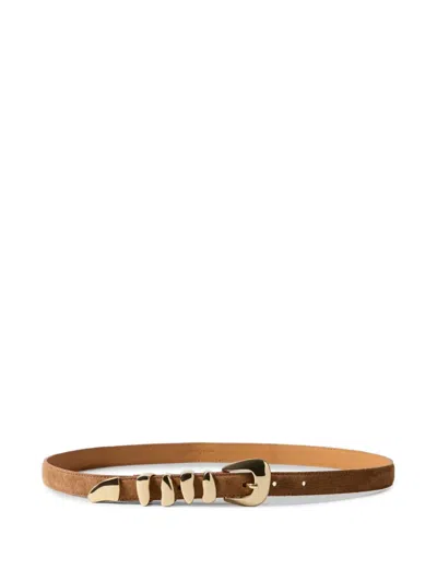 Claudie Pierlot Suede-finish Western-style Belt In Multi