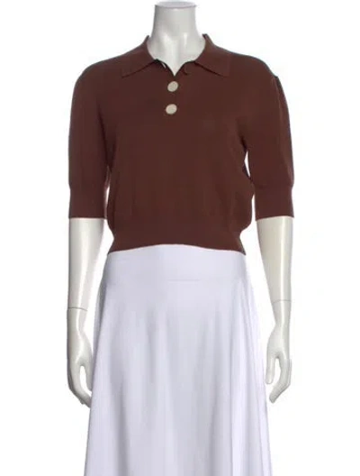 Pre-owned Claudie Pierlot Sweater In Brown