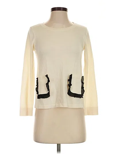 Pre-owned Claudie Pierlot Sweatshirt In Ivory