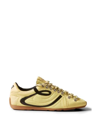 Claudie Pierlot Swing Appliqué Sneakers In Yellow