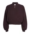 CLAUDIE PIERLOT TEXTURED BOMBER JACKET