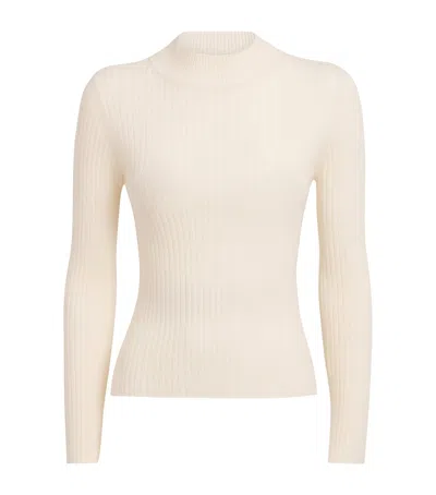 Claudie Pierlot Tie-back Rollneck Top In Neutral