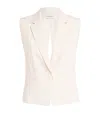 Claudie Pierlot Tie-detail Waistcoat In Neutral