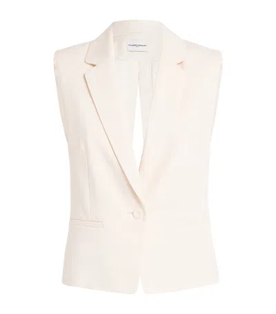 Claudie Pierlot Tie-detail Waistcoat In Neutral