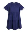 Claudie Pierlot Tiered Mini Dress In Blue
