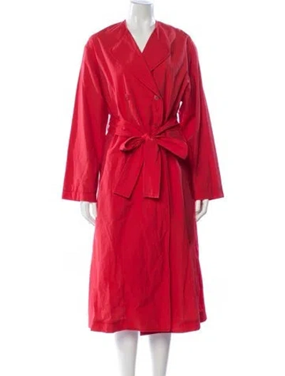 Pre-owned Claudie Pierlot Trench Coat In Red