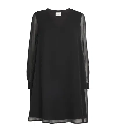 Claudie Pierlot V-neck Babydoll Dress In Black