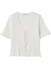 Claudie Pierlot V-neck Top In White