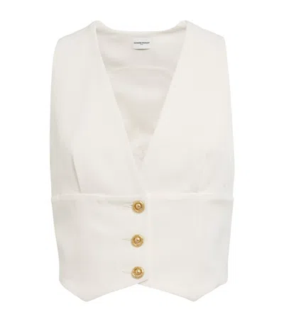 Claudie Pierlot V-neck Waistcoat In White