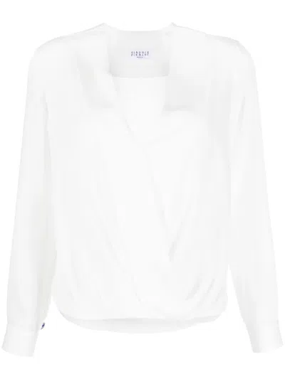 Claudie Pierlot V-neck Wrap Blouse In White