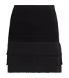 Claudie Pierlot Velvet-effect Mini Skirt In Black