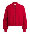 Claudie Pierlot Virgin Wool-blend Bomber Jacket In Red