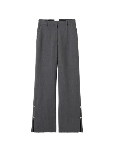 Claudie Pierlot Virgin Wool Trousers In Gray