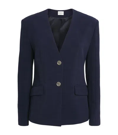Claudie Pierlot V-neck Jacket In Blue