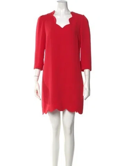 Pre-owned Claudie Pierlot V-neck Mini Dress In Pink
