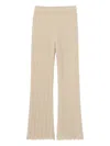 Claudie Pierlot Wide-leg Crochet Trousers In Neutrals