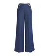 Claudie Pierlot Wide-leg Jeans In Gold