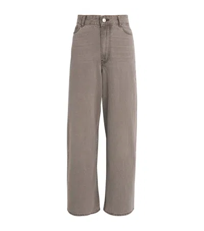 Claudie Pierlot Wide-leg Jeans In Gray