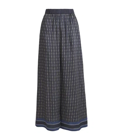 CLAUDIE PIERLOT WIDE LEG PRINTED TROUSERS