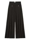 Claudie Pierlot Wide-leg Trousers In Noir / Gris