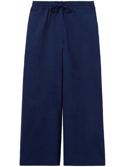 Claudie Pierlot Hose Mit Weitem Bein In Blau