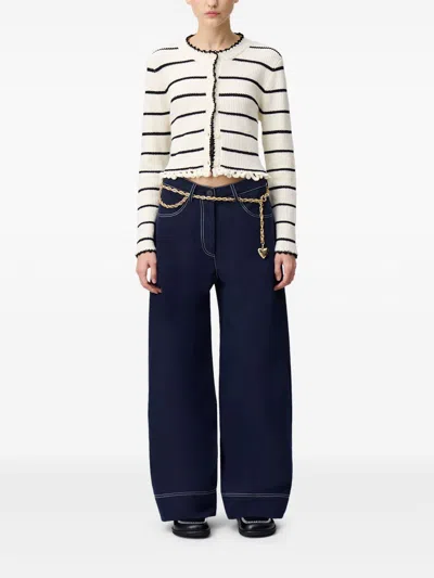 Claudie Pierlot Wide-leg Trousers In Blue