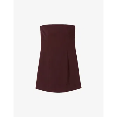 Claudie Pierlot Bustier Mini Dress In Bruns