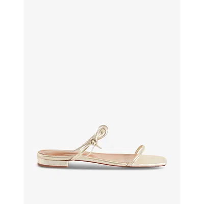 Claudie Pierlot Womens Metalliques Augustin Leather Sandals