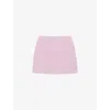 Claudie Pierlot Womens Violets Darted Straight-cut Tweed Mini Skirt