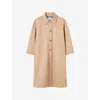Claudie Pierlot Mid-length Trench Coat In Beige