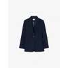 Claudie Pierlot Womens  Fitted Tailored Woven Blazer In Bleus