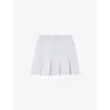 Claudie Pierlot Womens  Pleated-hem Denim Mini Skirt In Bleus