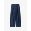Claudie Pierlot Womens Straight-cut Relaxed Denim Jeans Blue Denim In Blue