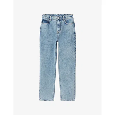 Claudie Pierlot Womens Blue Denim Washed Slim Denim Jeans