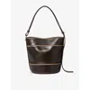 Claudie Pierlot Womens Brown Solveig Leather Shoulder Bag In Brown