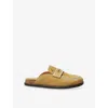 Claudie Pierlot Suede Mules In Bruns