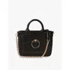 Claudie Pierlot Anouck Smooth-leather Mini Bag In Noir / Gris
