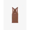 Claudie Pierlot Womens Bruns Bow-embellished Knitted Vest Top In Bruns