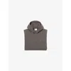 Claudie Pierlot Womens Taupe Hooded Ribbed Wool Collar In Brown