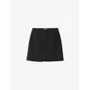 Claudie Pierlot Button Mini Skirt In Noir / Gris