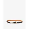 Claudie Pierlot Womens Black Sculpted-loop Leather Belt In Black