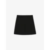 Claudie Pierlot Cotton-blend Mini Dress In Noir / Gris