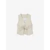 Claudie Pierlot Womens  Stripe Sleeveless Blazer Woven Top In Divers